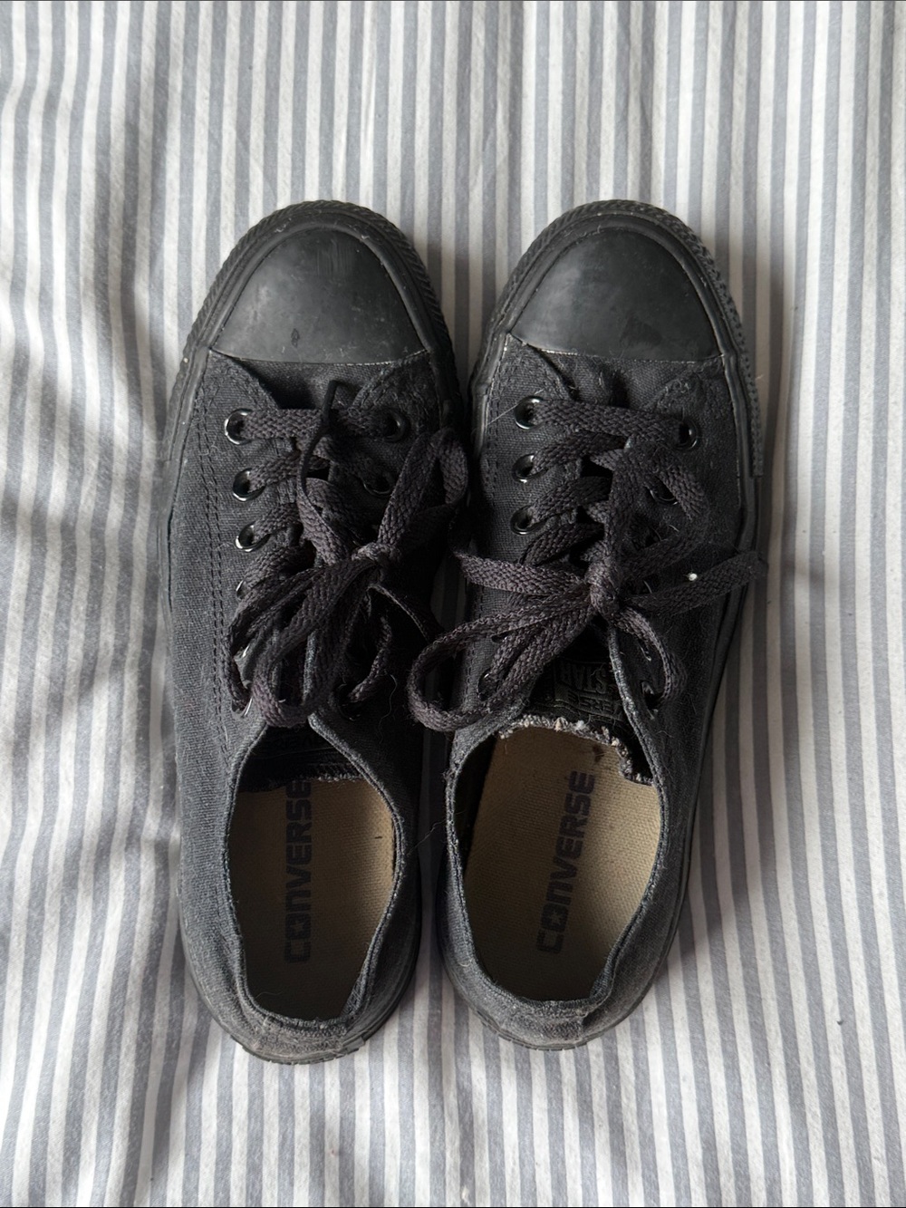 Converse Low-Top Canvas Sneakers in Black